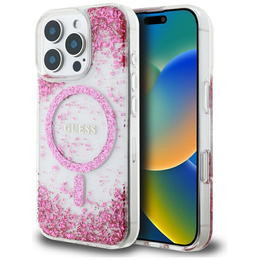 Чохол GUESS Resin Bottom Glitter MagSafe для iPhone 16 Pro Max