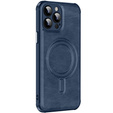 Магнитный чехол для iPhone 15 Pro Max, для MagSafe, синий