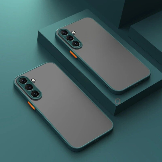 Тонкий корпус для Samsung Galaxy M15 5G, Slim, прозрачный / зеленый