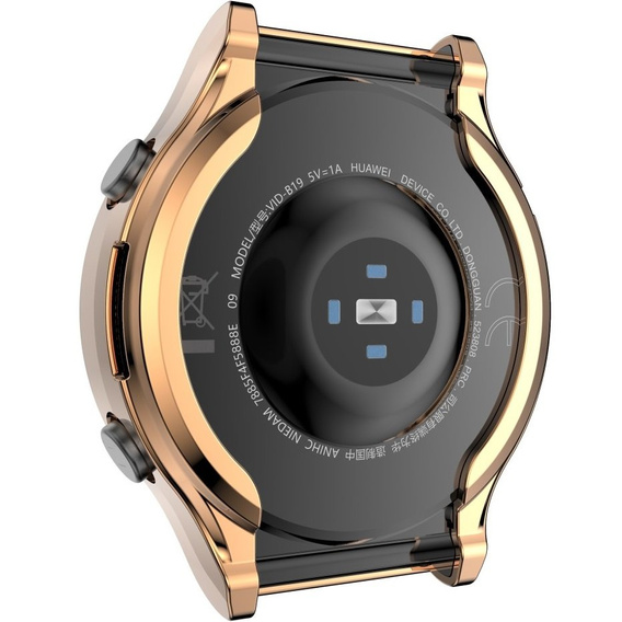 Чехол 2в1 с защитой экрана для часов Huawei Watch GT 2 PRO, Rose gold