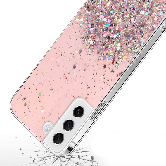 Чoхол до Samsung Galaxy S21 FE, Glittery, рожевий