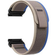 Нейлоновий ремінець до Garmin Fenix 22mm, Grey / Blue