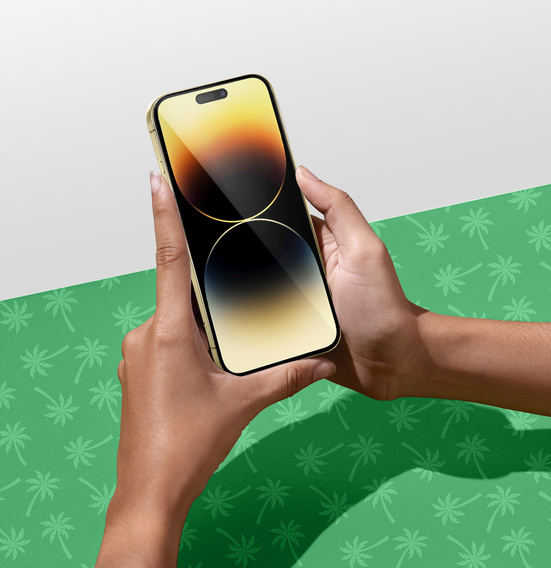 Закаленное стекло 5D Full Glue Smart Palm для iPhone 14 Pro