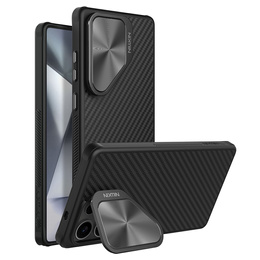 Чехол для Samsung Galaxy S25 Ultra, бронированный Nillkin, Carboprof Case, для Magsafe, чёрный