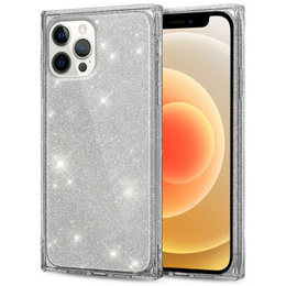 Чехол Square Glitter до iPhone 12 Pro, Silver