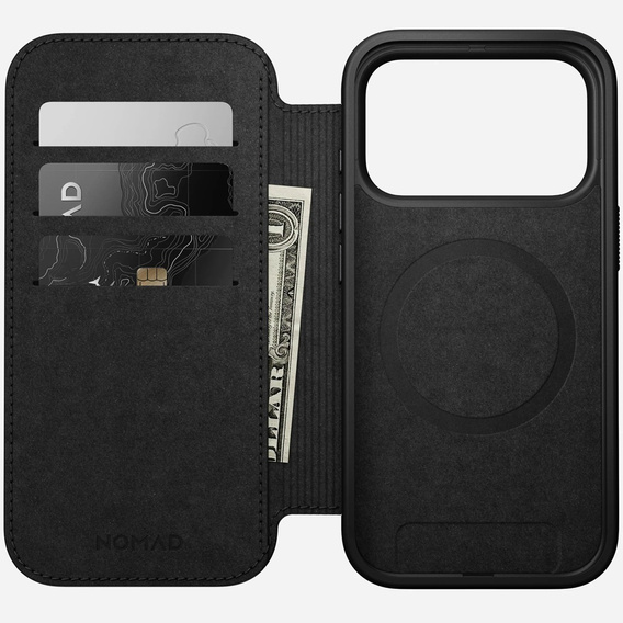 Чохол Nomad для iPhone 17 Pro, Modern Leather Folio, чорний