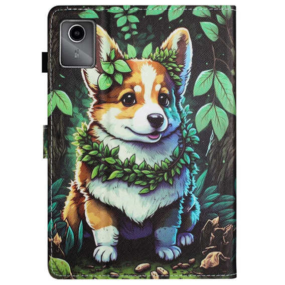 Чехол для Lenovo Tab M11, с откидной крышкой, corgi dog
