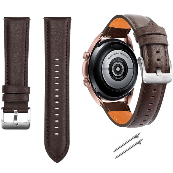 Шкіряний ремінець для Samsung Galaxy Watch 42mm - Coffee