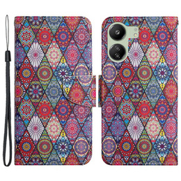 Откидной чехол для Xiaomi Redmi 13C / Poco C65, Wallet, Kaleidoscope, разноцветный