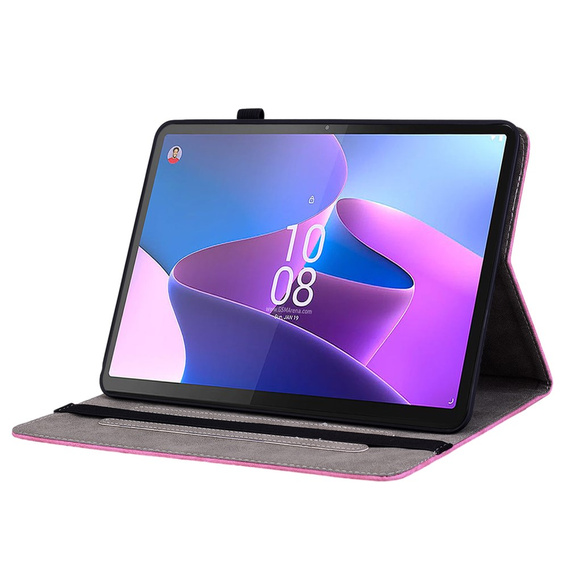Чохол-накладка для Lenovo Tab P12, flower, рожевий