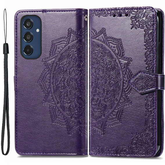 Чохол-книжка для Samsung Galaxy M35, Mandala, фіолетовий