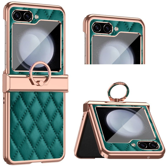 Чехол для Samsung Galaxy Z Flip5 5G, Electro Stitching , зеленый