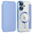 Откидной чехол для iPhone 16, RFID Wallet MagSafe CamShield, синий
