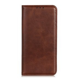 Чохол-фліп для Samsung Galaxy M51, Split Leather, коричневий