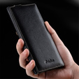 Чехол MELKCO с флипом для Samsung Galaxy Note 20 Ultra, кожа, флип, чёрный