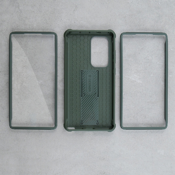 Броньований чохол для Samsung Galaxy S23 Ultra, Dexnor Full Body (Two Frames), зелений