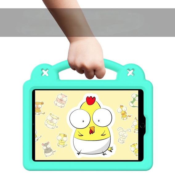 Детский чехол для iPad mini 7.9" 2019/2015/2014/2013/2012 (5/4/3/2/1 gen.), Cute Patterns, с подставкой, зелёный