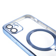 Чохол для iPhone 12, Electro MagSafe, м'яти + Скло на екран