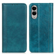 Флип-кейс для Samsung Galaxy S25 Edge, Split Leather, зелёный