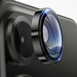 2x закаленное стекло ERBORD OPTIK Pro для камеры iPhone 16 / 16 Plus, чёрный