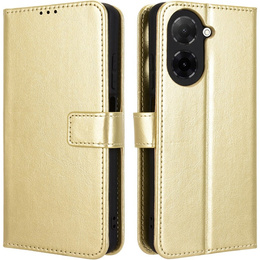 Футляр з клапаном для Xiaomi Redmi A5, Crazy Horse Wallet, золотий