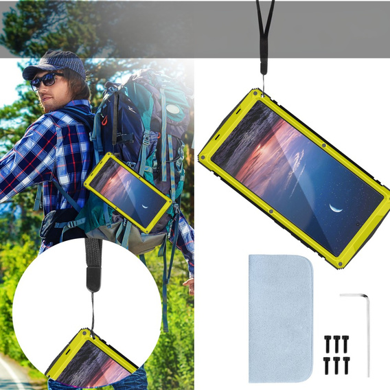 Бронированный чехол для Samsung Galaxy S25 Ultra, R-JUST, жёлтый