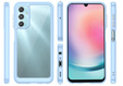 Чехол до Samsung Galaxy A25 5G, Fusion Hybrid, прозрачный / синий + 9H стекло