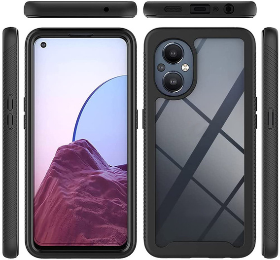 Чехол для Oppo Reno7 Lite, Shockproof, с пленкой, синий