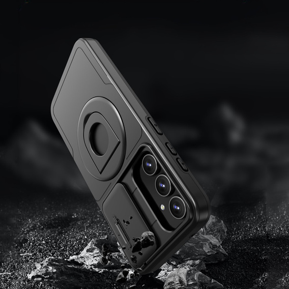 Чехол для Samsung Galaxy S23 FE, Military Magnet, для MagSafe, чёрный
