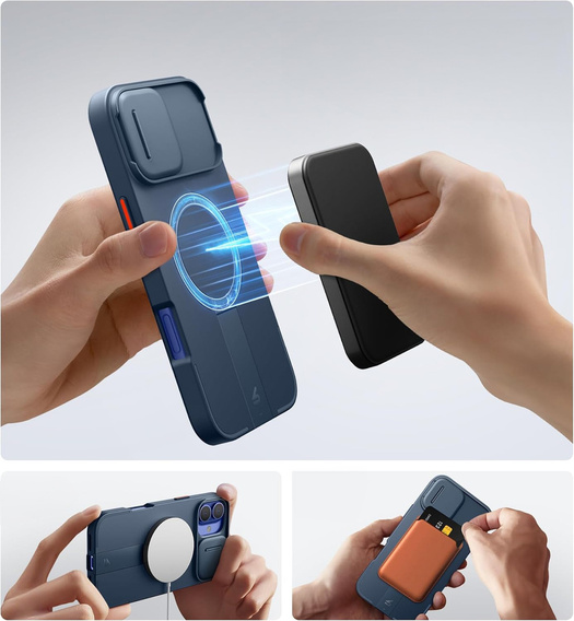 Чохол для iPhone 12 / 12 Pro, Suritch Shockproof, для MagSafe, чорний