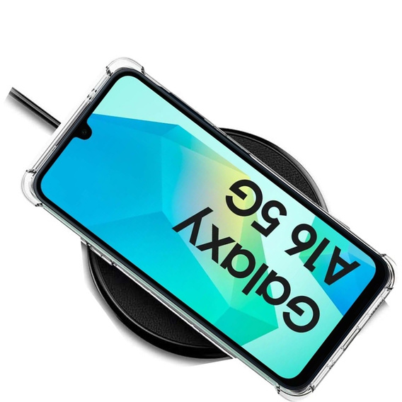 Чехол для Samsung Galaxy A16, гибридный чехол Fusion Hybrid, для MagSafe, прозрачный + стекло для экрана