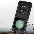 Бронированный Чехол до Samsung Galaxy Z Flip7 FE / Z Flip6, Nox Case Ring, чёрный