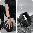 Ремінець + чохол Suritch для Apple Watch 4/5/6/7/8/SE 44/45mm, чорний
