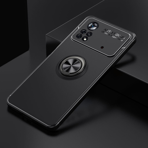 Чохол KickStand Finger Ring до Xiaomi Poco X4 Pro 5G, Black