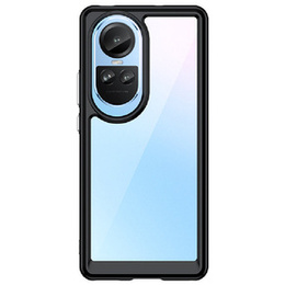 Чехол до Oppo Reno 10 / 10 Pro, Fusion Hybrid, прозрачный / черный