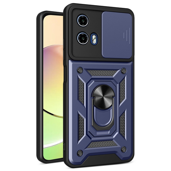 Чехол NOX Camera Slide Motorola Moto G24 / G24 Power / G04, CamShield Slide, синий