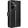 Футляр з клапаном для Realme GT 7 / 7T, Crazy Horse Wallet, чорний