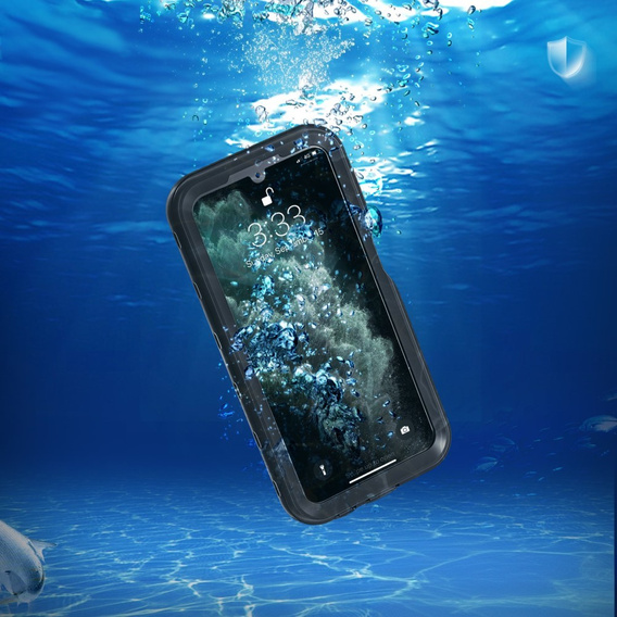 IP68 водонепроникний чохол для Samsung Galaxy A15 5G, Redpepper, чорний