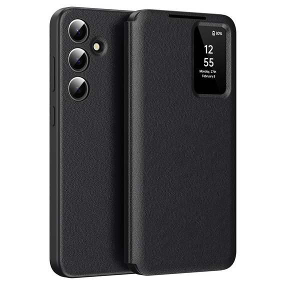 Фліп-чохол для Samsung Galaxy S25, Smart View Wallet, чорний