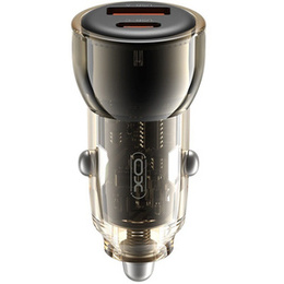 Автомобильное зарядное устройство XO CC60 USB-A-Type-C 60 Вт, черный