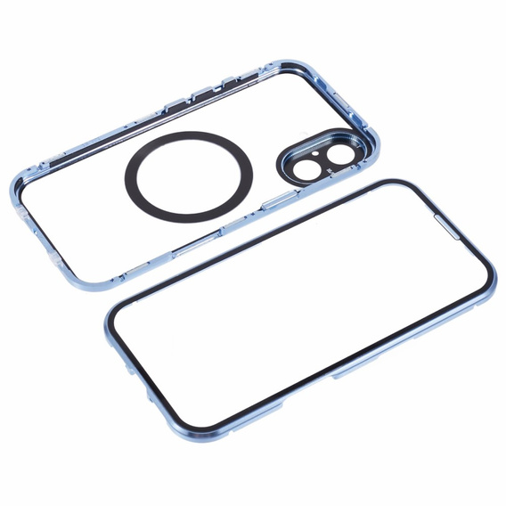 Магнітний чохол Dual Glass MagSafe для iPhone 16, м'яти