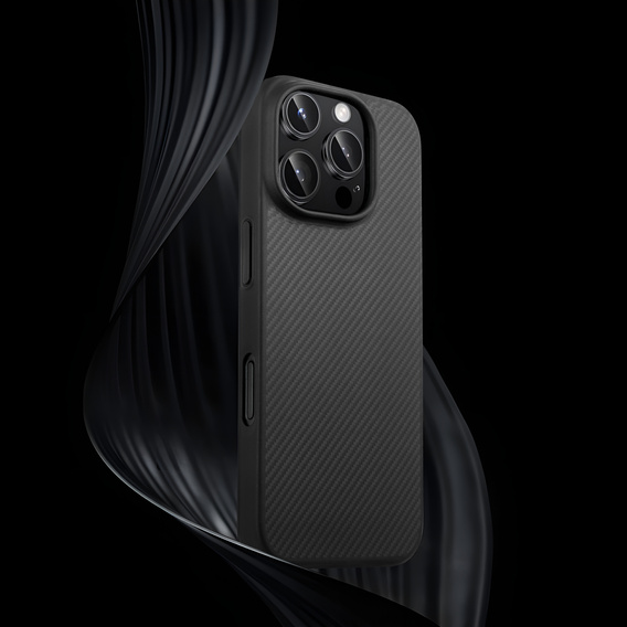 Чехол для iPhone 16 Pro, Aramid Fiber Cover, чёрный