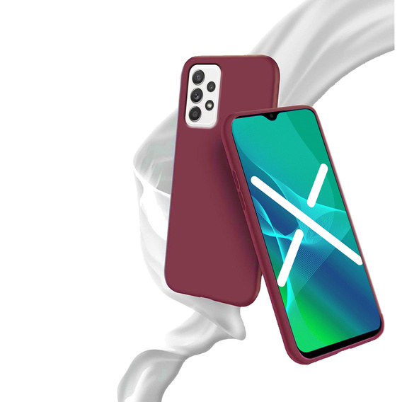 Тонкий чохол до Samsung Galaxy A72 5G / A72 4G, Slim, бордовий