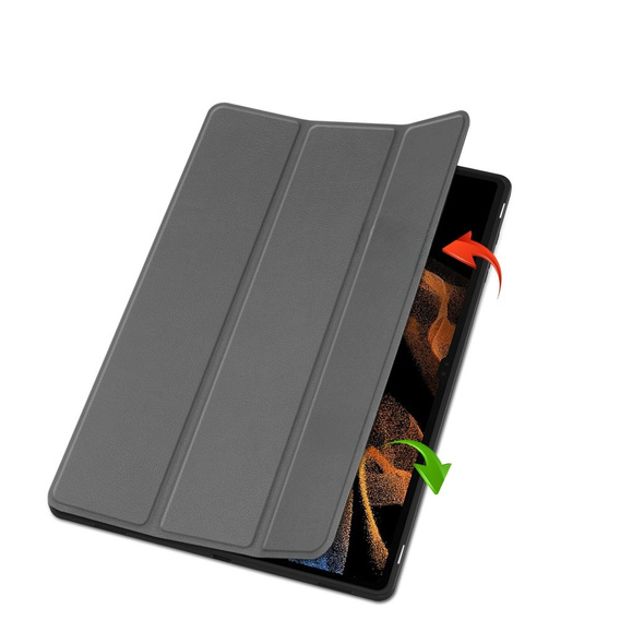 Чохол для Samsung Galaxy Tab S10 Ultra, Smartcase з місцем для стилуса, сірий