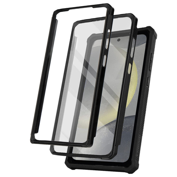 Чехол для Samsung Galaxy S24, ERBORD Rugged Case, чёрный