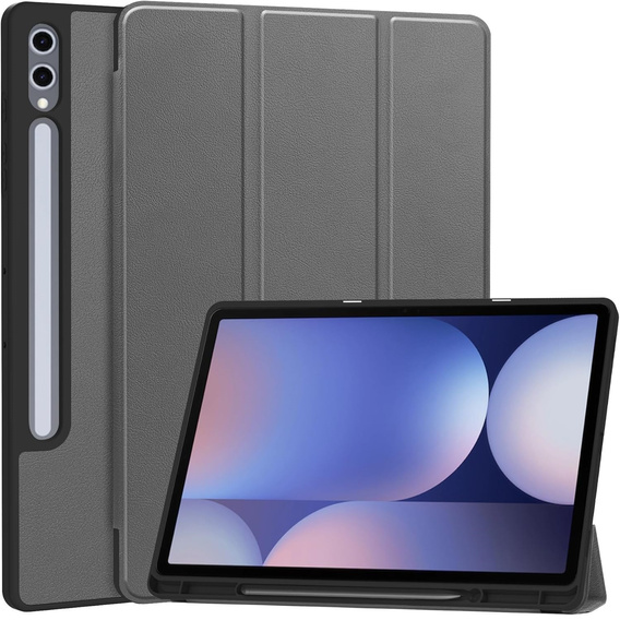 Чехол для Samsung Galaxy Tab S10 Ultra, Smartcase с местом для стилуса, серый