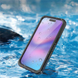 Чохол Redpepper для iPhone 17 Pro, водонепроникний, IP68, для MagSafe, прозорий з чорними боками