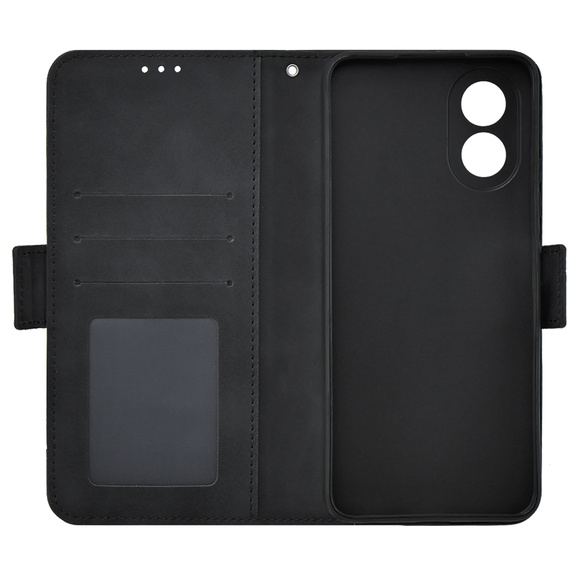Откидной чехол для Oppo A58 4G, Card Slot, чёрный