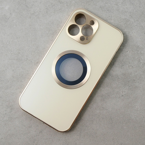 Чохол для iPhone 13 Pro Max, Dual Glass, для Magsafe, золотий
