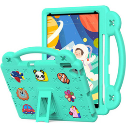 Детский чехол для iPad 10.2" 2021/2020/2019 (9/8/7 gen.) / Air 10.5" 2019 (3 gen.), Cute Patterns, с подставкой, зелёный